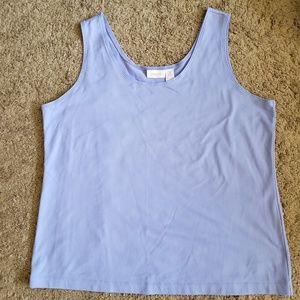 Chicos Microfiber Stretch Tank Lite Periwinkle 3